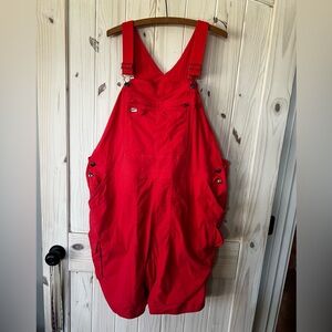 Duluth Coral Short Bib Overalls